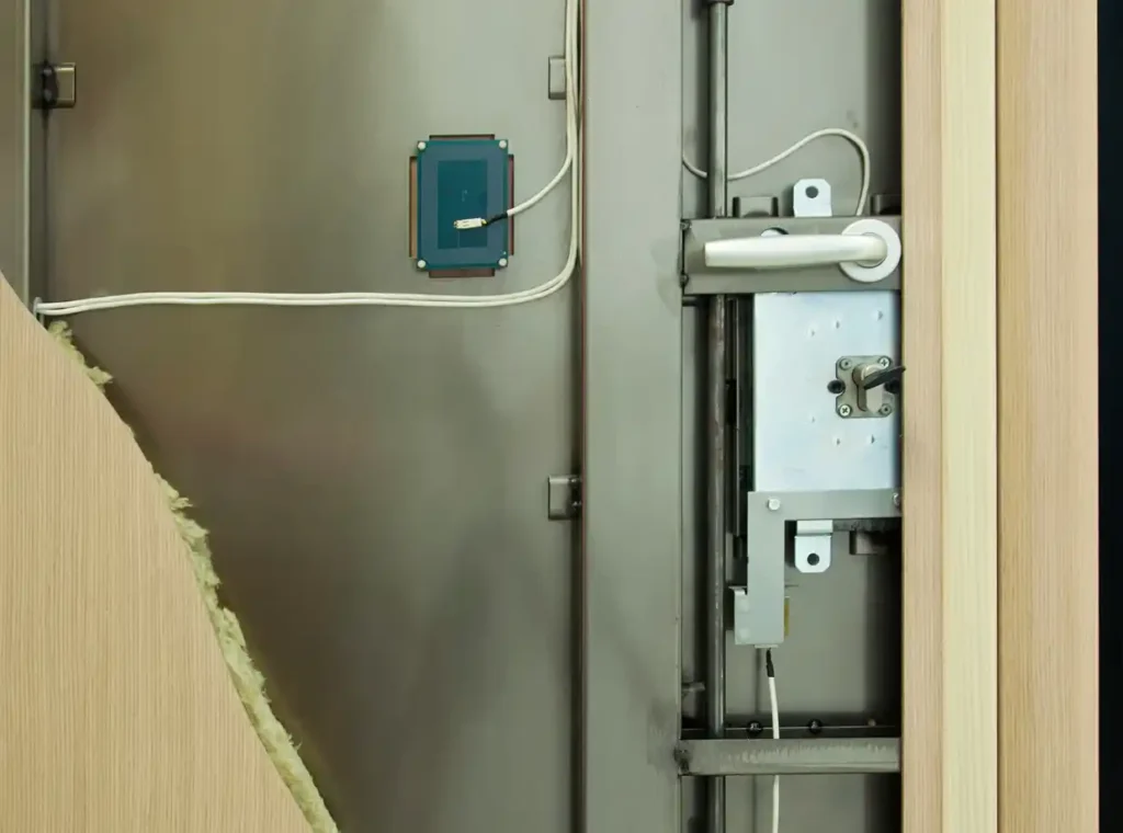 puerta acorazada por dentro